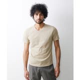 ベージュ(82) | 【2023年モデル】《日本製》格子柄リンクス半袖カットソー | MICHEL KLEIN HOMME