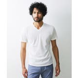 ホワイト(90) | 【2023年モデル】《日本製》格子柄リンクス半袖カットソー | MICHEL KLEIN HOMME