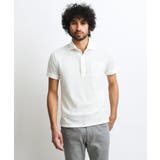 ホワイト(90) | 【2023年モデル】《日本製》格子柄リンクス半袖ポロシャツ | MICHEL KLEIN HOMME