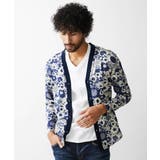 《日本製》フラワー柄プリントカーディガン | MICHEL KLEIN HOMME | 詳細画像1