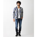 《日本製》フラワー柄プリントカーディガン | MICHEL KLEIN HOMME | 詳細画像2