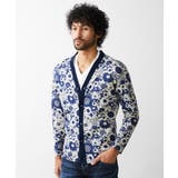 《日本製》フラワー柄プリントカーディガン | MICHEL KLEIN HOMME | 詳細画像3