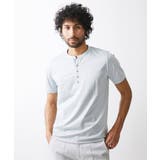 グリーン(30) | 《日本製》ヘンリーネック半袖カットソー 24SS | MICHEL KLEIN HOMME