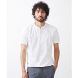 ホワイト(90) | 《日本製》ヘンリーネック半袖カットソー 24SS | MICHEL KLEIN HOMME