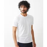 ホワイト(90) | ボタニカル柄クルーネック半袖Tシャツ | MICHEL KLEIN HOMME