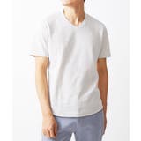 ライトグレー(91) | Vネック半袖Tシャツ | MICHEL KLEIN HOMME