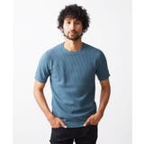 ライトブルー(47) | 《日本製》ワッフル半袖カットソー | MICHEL KLEIN HOMME