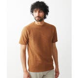 ブラウン(86) | 《日本製》ワッフル半袖カットソー | MICHEL KLEIN HOMME