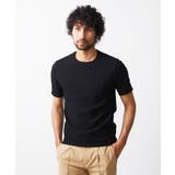 ブラック(94) | 《日本製》ワッフル半袖カットソー | MICHEL KLEIN HOMME