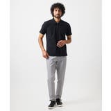 《日本製》モザイク柄ジップアップポロシャツ | MICHEL KLEIN HOMME | 詳細画像10