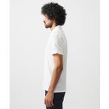 《日本製》モザイク柄ジップアップポロシャツ | MICHEL KLEIN HOMME | 詳細画像3