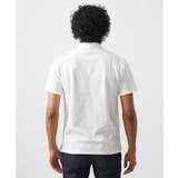 《日本製》モザイク柄ジップアップポロシャツ | MICHEL KLEIN HOMME | 詳細画像4