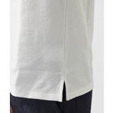 《日本製》モザイク柄ジップアップポロシャツ | MICHEL KLEIN HOMME | 詳細画像7