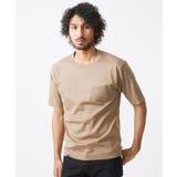 ベージュ(83) | クルーネックリブカットソー | MICHEL KLEIN HOMME