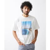 ホワイト | プリント半袖カットソー | MICHEL KLEIN HOMME