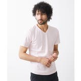 ピンク(01) | 《日本製》立体柄半袖カットソー | MICHEL KLEIN HOMME