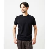 ブラック | ドライクルーネック半袖カットソー | MICHEL KLEIN HOMME