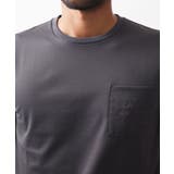 《日本製》ポケット付きクルーネック半袖カットソー | MICHEL KLEIN HOMME | 詳細画像7