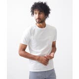 ホワイト(90) | 《日本製》ポケット付きクルーネック半袖カットソー | MICHEL KLEIN HOMME