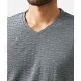 《日本製》レンガ柄Vネック半袖カットソー | MICHEL KLEIN HOMME | 詳細画像9