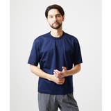 ブルー | 【セットアップ】ジャージークルーネック半袖カットソー | MICHEL KLEIN HOMME