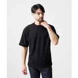 ブラック | リラックスクルーネック半袖カットソー | MICHEL KLEIN HOMME