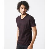 パープル(77) | 《日本製》ウェーブリンクス半袖カットソー | MICHEL KLEIN HOMME