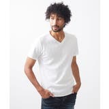 ホワイト(90) | 《日本製》ウェーブリンクス半袖カットソー | MICHEL KLEIN HOMME