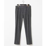 ダークグレー | ツイード調ストレッチスラックスパンツ セットアップ | MICHEL KLEIN HOMME