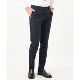 ネイビー | 【セットアップ】3ピース対応スラックスパンツ | MICHEL KLEIN HOMME