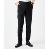 ダークグレー | ストライプスラックスパンツ | MICHEL KLEIN HOMME