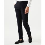 ブラック | 【セットアップ】コットンライクストレッチスラックスパンツ | MICHEL KLEIN HOMME