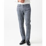 ブルー(55) | 総柄メッシュスラックスパンツ セットアップ | MICHEL KLEIN HOMME