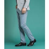 ライトブルー(50) | クールツイルストレッチパンツ | MICHEL KLEIN HOMME