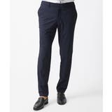 ネイビー | 【セットアップ】ストレッチスラックスパンツ | MICHEL KLEIN HOMME