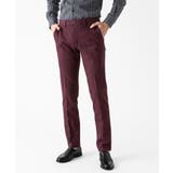 パープル | 【撥水】プレビアシャンブレースラックスパンツ | MICHEL KLEIN HOMME