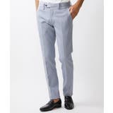 ライトブルー | 【撥水】プレビアシャンブレースラックスパンツ | MICHEL KLEIN HOMME