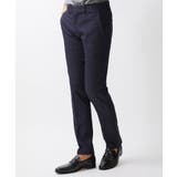 ネイビー | 【撥水】プレビアシャンブレースラックスパンツ | MICHEL KLEIN HOMME