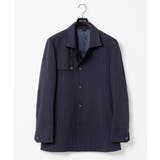 ネイビー(57) | ウール調スタンドカラーショートコート | MICHEL KLEIN HOMME