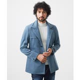 ライトブルー | スタンドカラーウールコート | MICHEL KLEIN HOMME