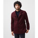 パープル | スタンドカラーウールコート | MICHEL KLEIN HOMME