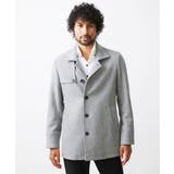 グレー | スタンドカラーウールコート | MICHEL KLEIN HOMME