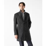 ブラック | ウールヘリンボンチェスターコート | MICHEL KLEIN HOMME