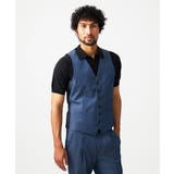 ブルー | 【セットアップ】デニム調リバーシブルベスト | MICHEL KLEIN HOMME