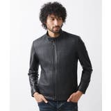 クロス柄スムースレザーブルゾン | MICHEL KLEIN HOMME | 詳細画像5