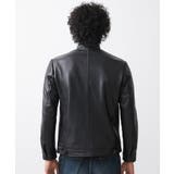 クロス柄スムースレザーブルゾン | MICHEL KLEIN HOMME | 詳細画像8