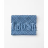 バイアスチェック柄カシミヤマフラー | MICHEL KLEIN HOMME | 詳細画像1 