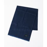 ネイビー(57) | シルクグレンチェックマフラー | MICHEL KLEIN HOMME