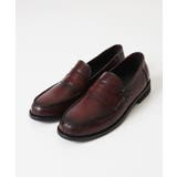 パープル | カーボンクロス綾織柄ローファー | MICHEL KLEIN HOMME