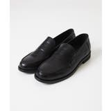 ブラック | カーボンクロス綾織柄ローファー | MICHEL KLEIN HOMME